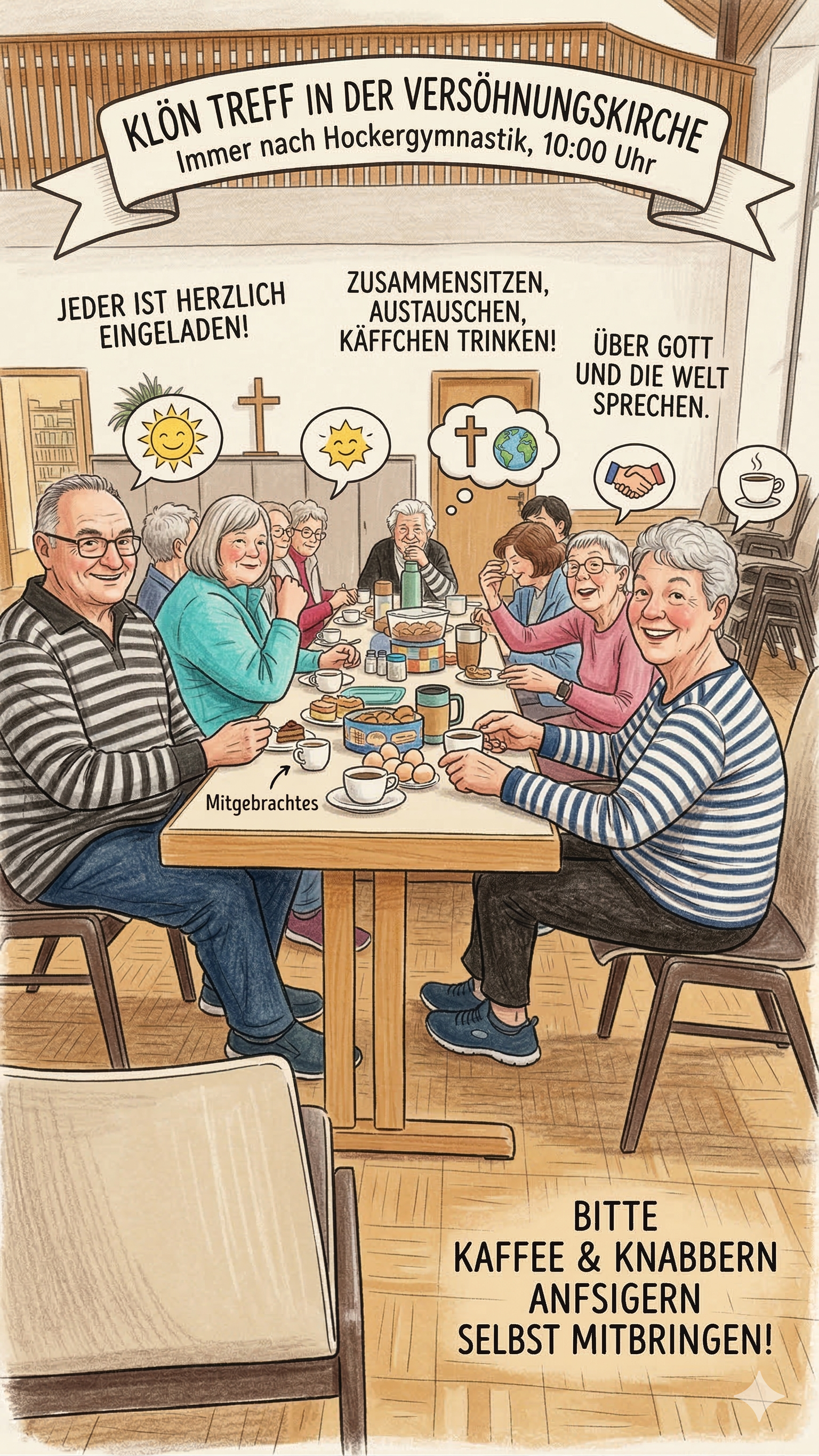 Klöntreff: Gemeinsam Zeit verbringen & Schnacken!