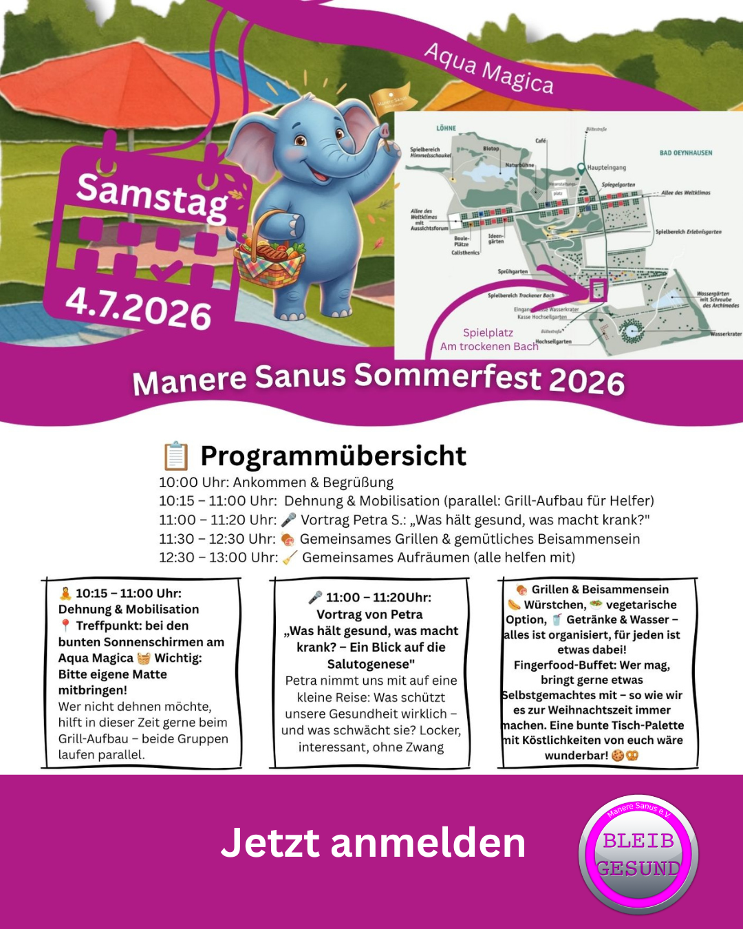 MANERE SANUS SOMMERFEST 2026 | 4.7.2026 (Samstag)
