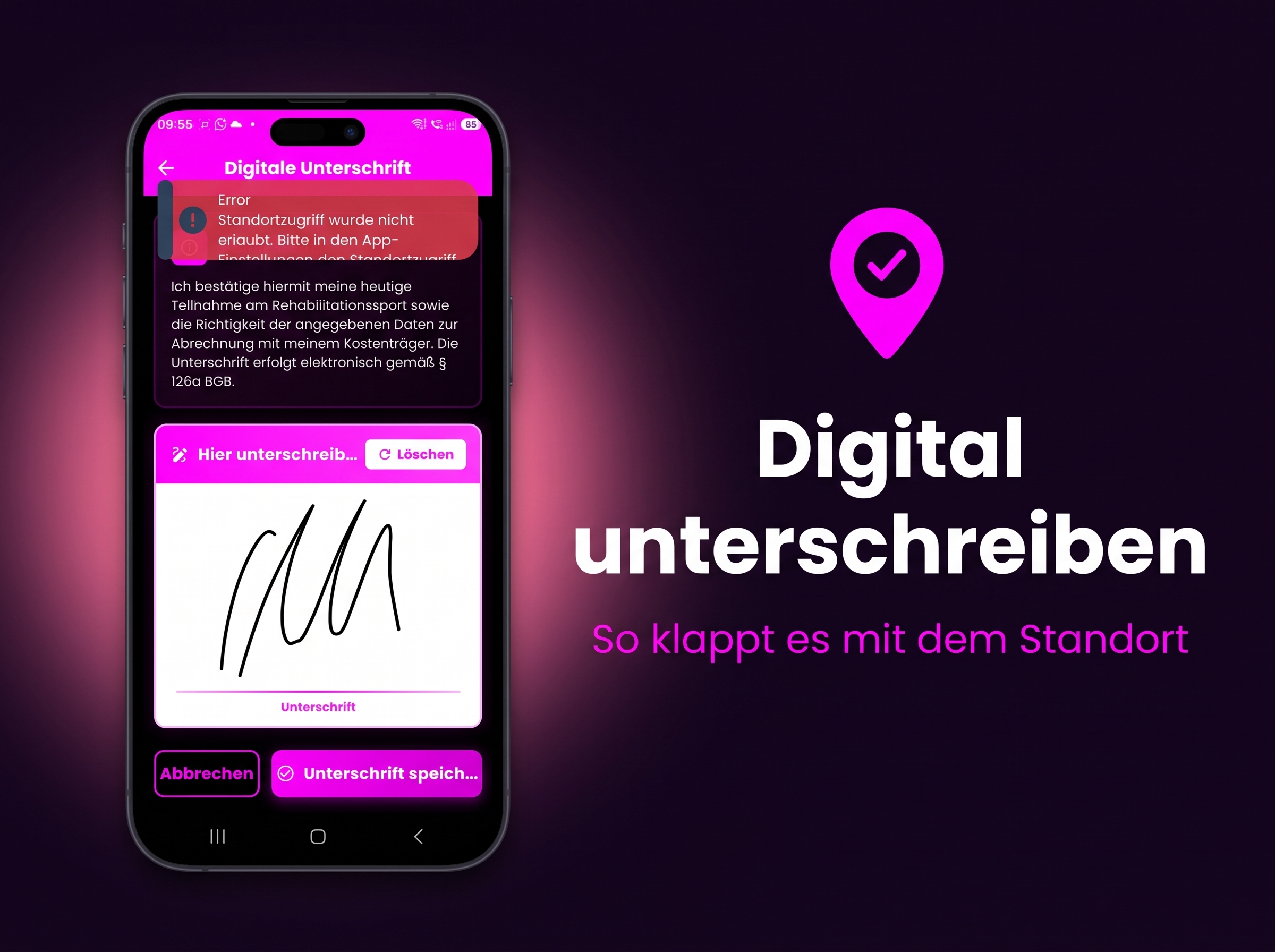 Digitale Unterschrift: Jetzt in der Testphase – Manere Sanus Bad Oeynhausen